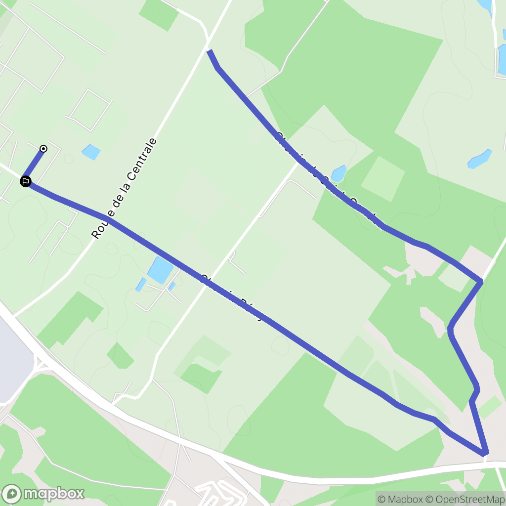 Dampierre-en-Burly : carte du parcours de randonnée - France