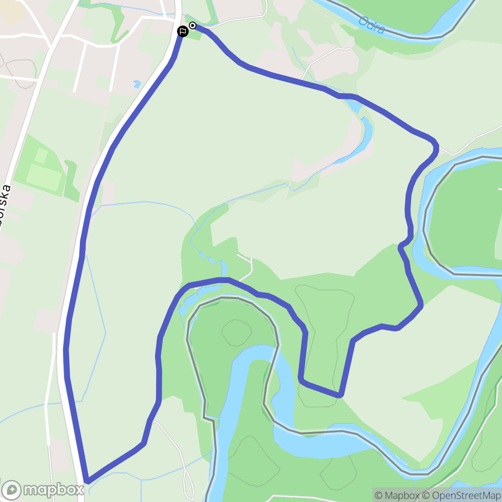 Zabełków: mapa trasy - Poland