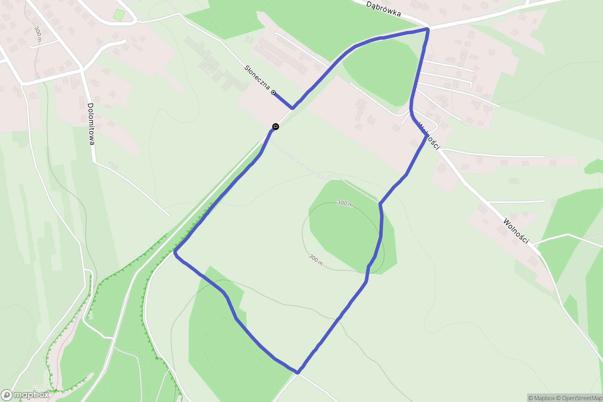 Jaworzno: mapa trasy - Poland