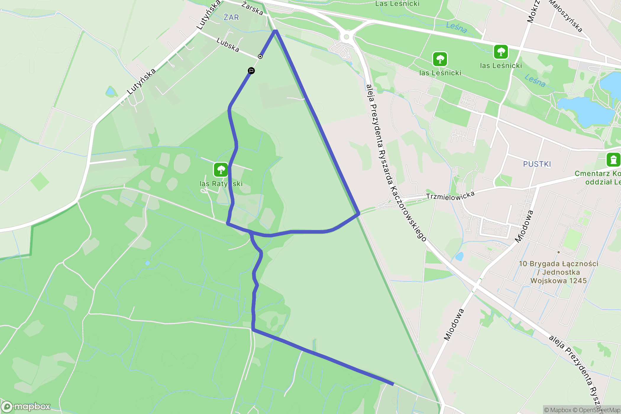 Wrocław: mapa trasy - Poland