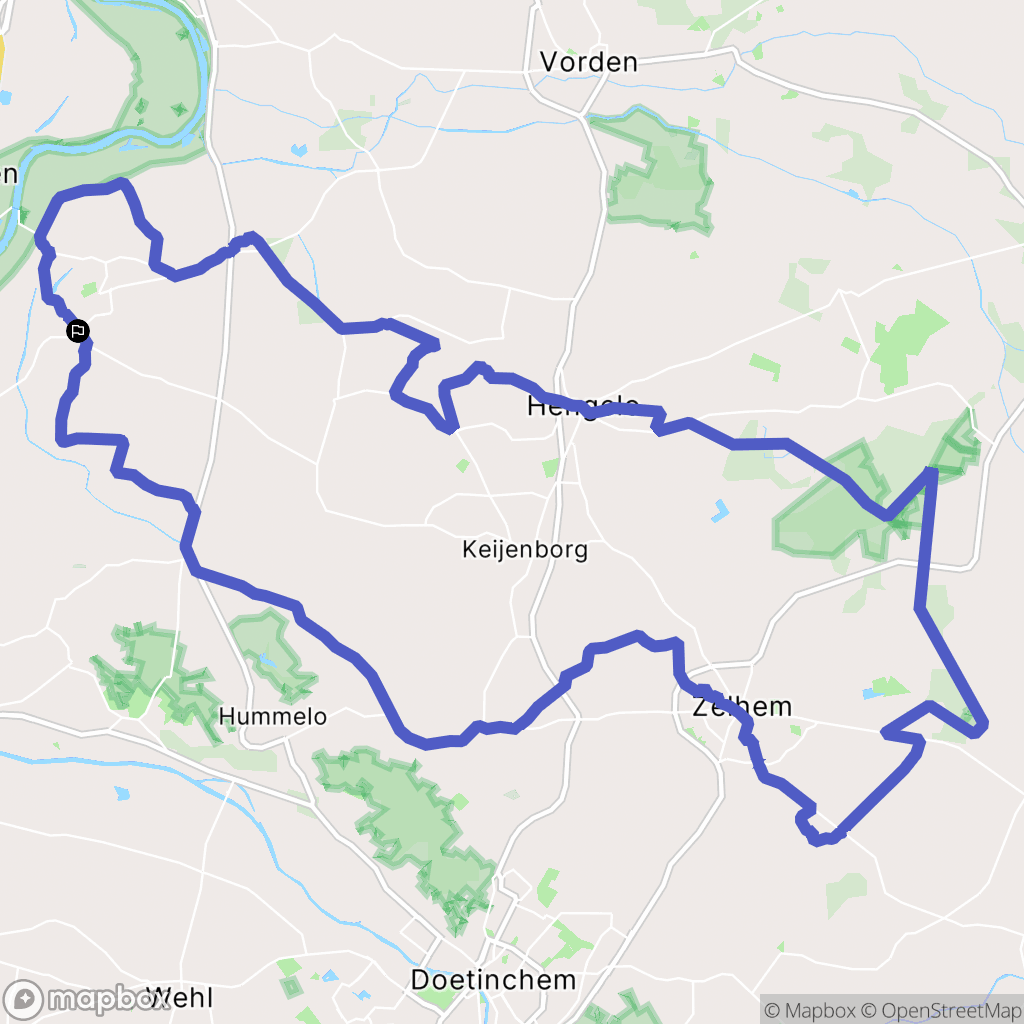 Steenderen: routekaart voor buitenactiviteiten - Netherlands