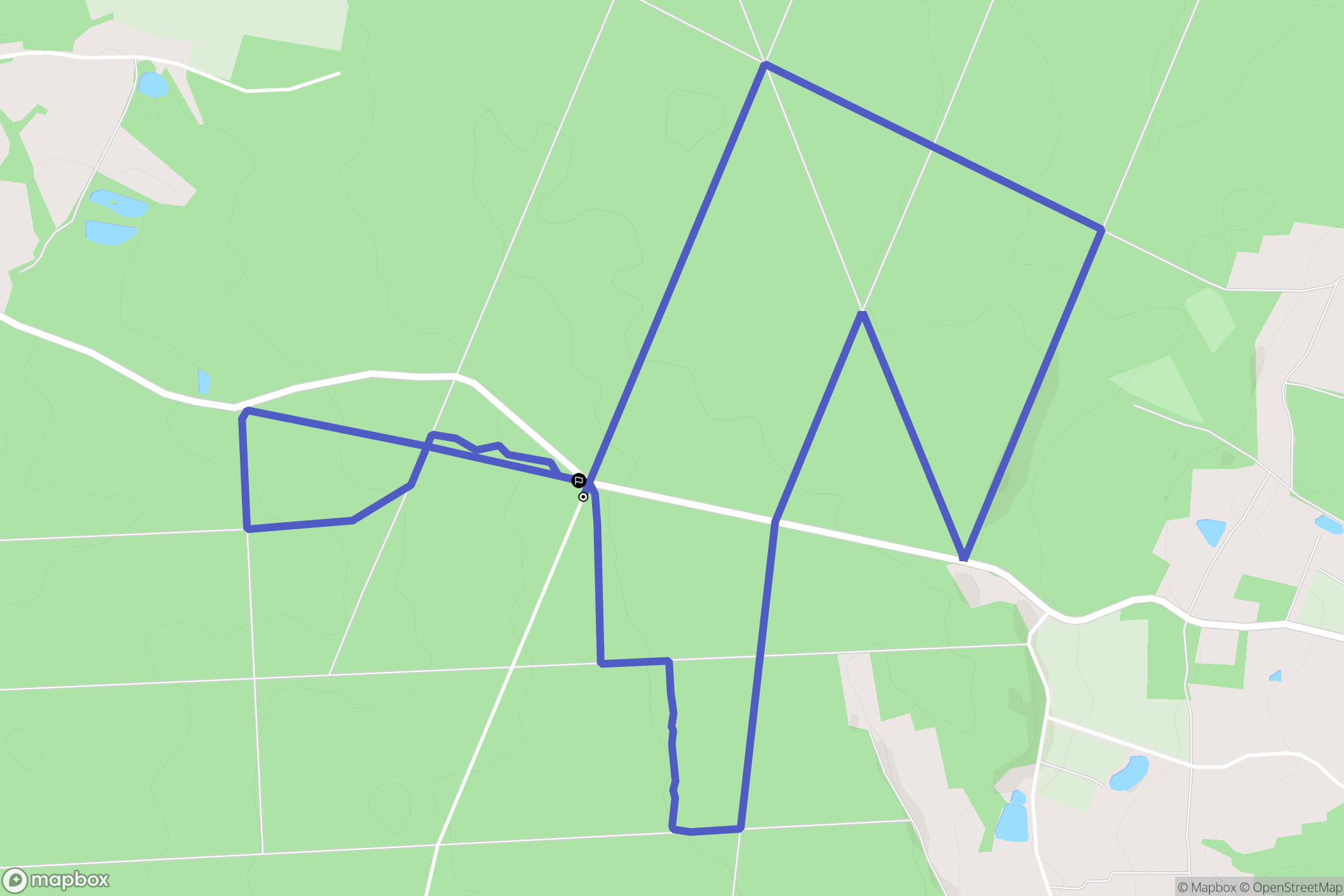 Allogny : carte du parcours de randonnée - France