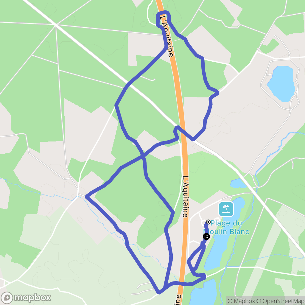 Saint-Christoly-de-Blaye : carte du parcours de randonnée - France