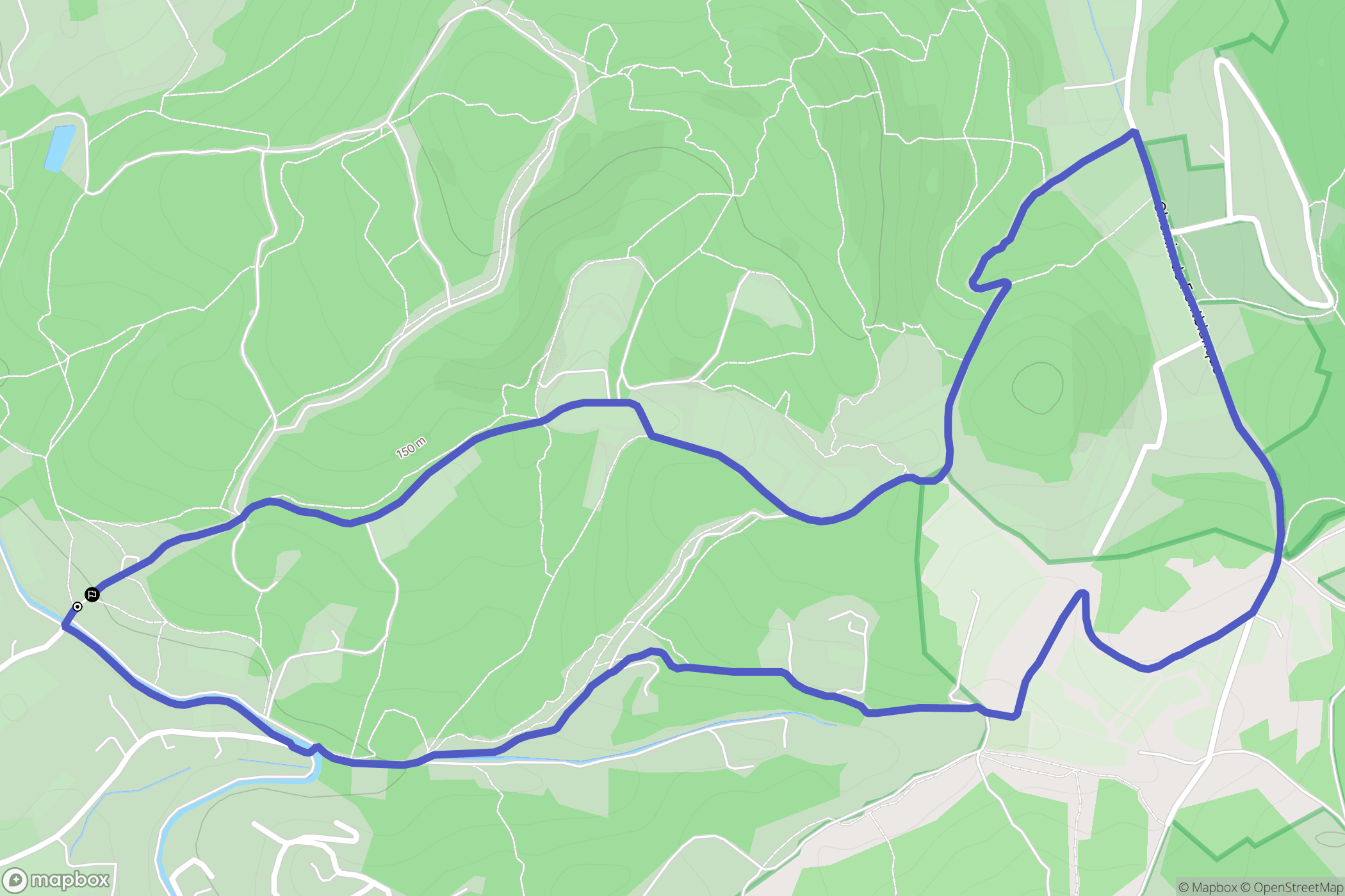 Velleron : carte du parcours de randonnée - France