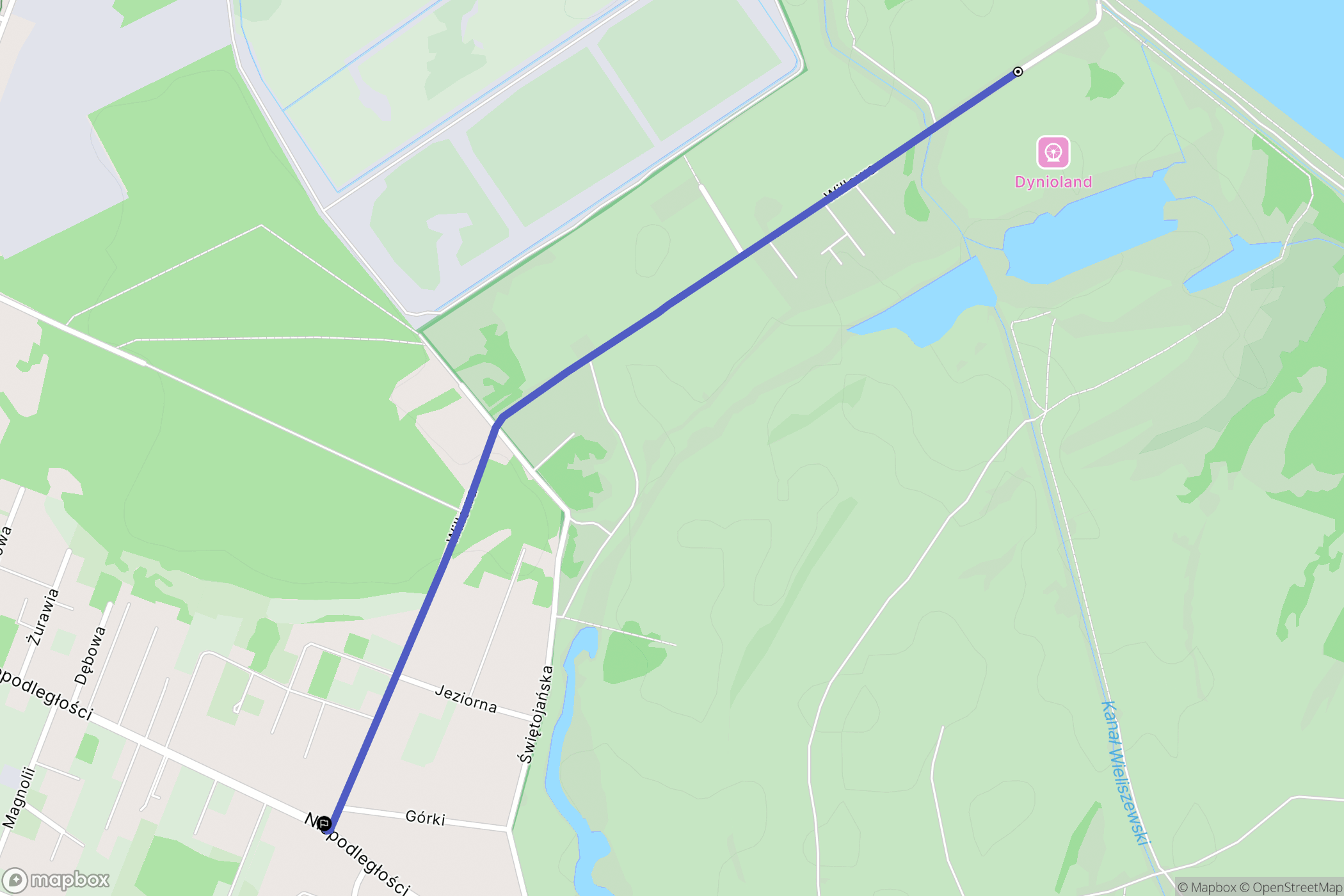 Wieliszew: mapa trasy - Poland