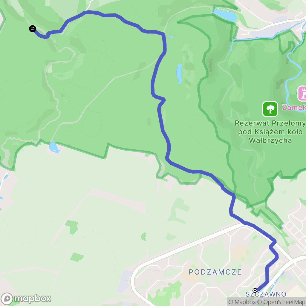 Wałbrzych: mapa trasy - Poland