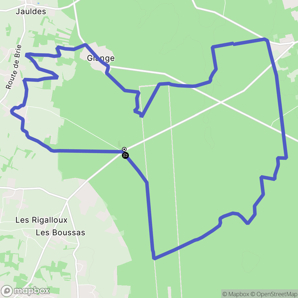 Brie : carte du parcours de randonnée - France