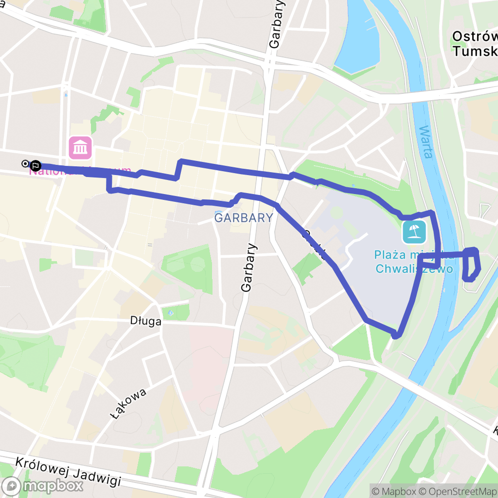 Poznań: mapa trasy - Poland