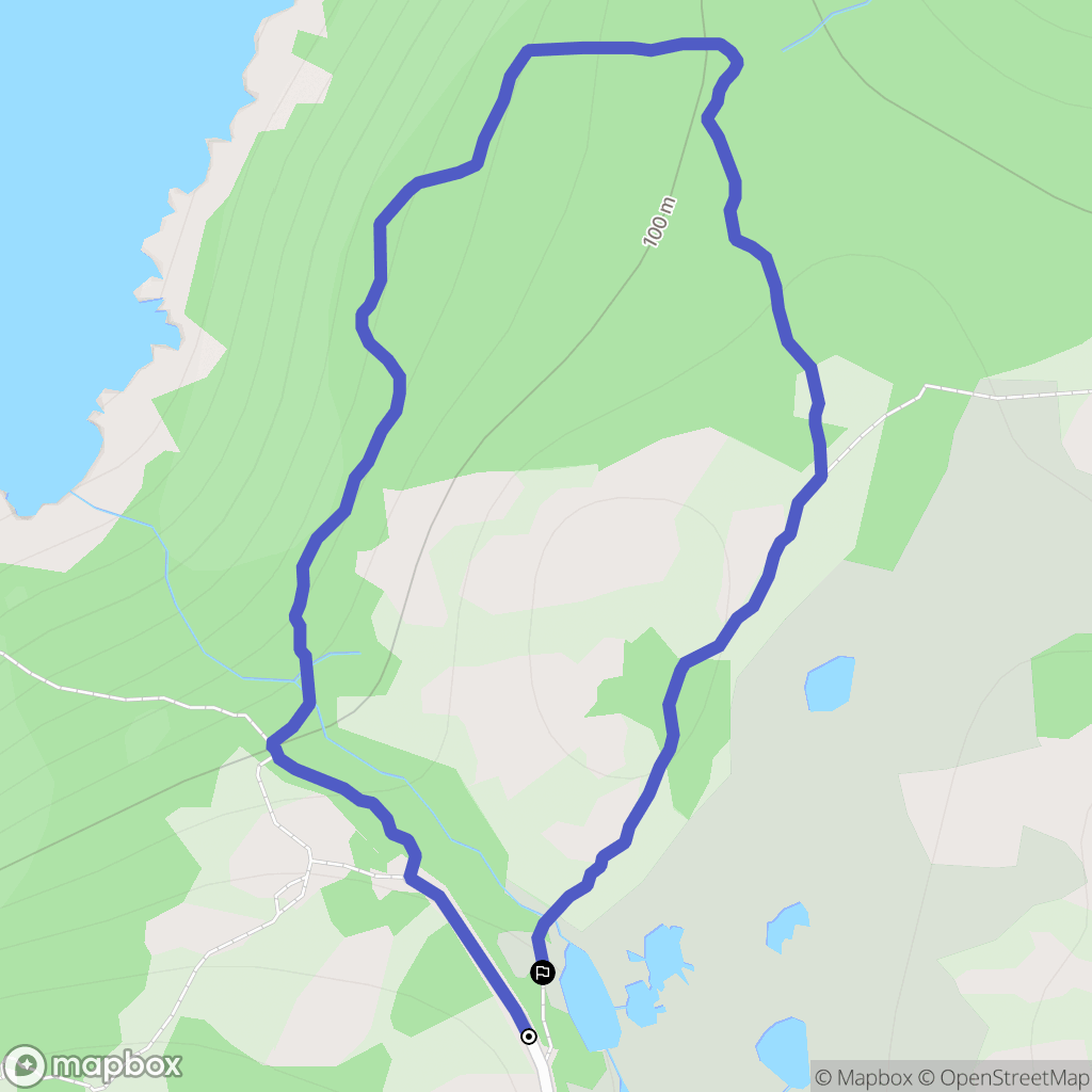 Saint-Pierre : carte du parcours de randonnée - France