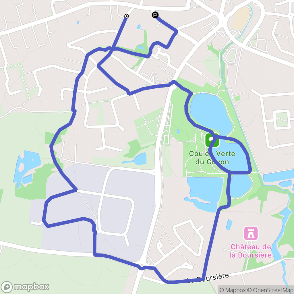 Venansault : carte du parcours de randonnée - France