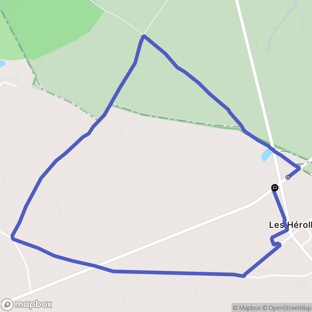 Coulonges-les-Hérolles : carte du parcours de randonnée - France