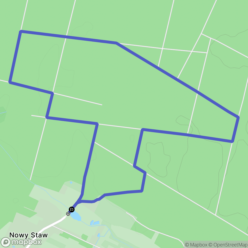 Nowy Staw: mapa trasy - Poland