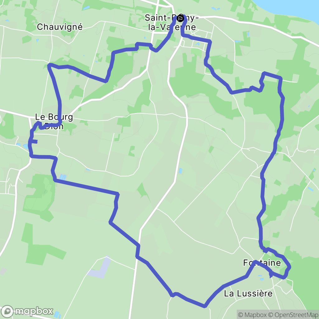Brissac Loire Aubance : carte du parcours de randonnée - France