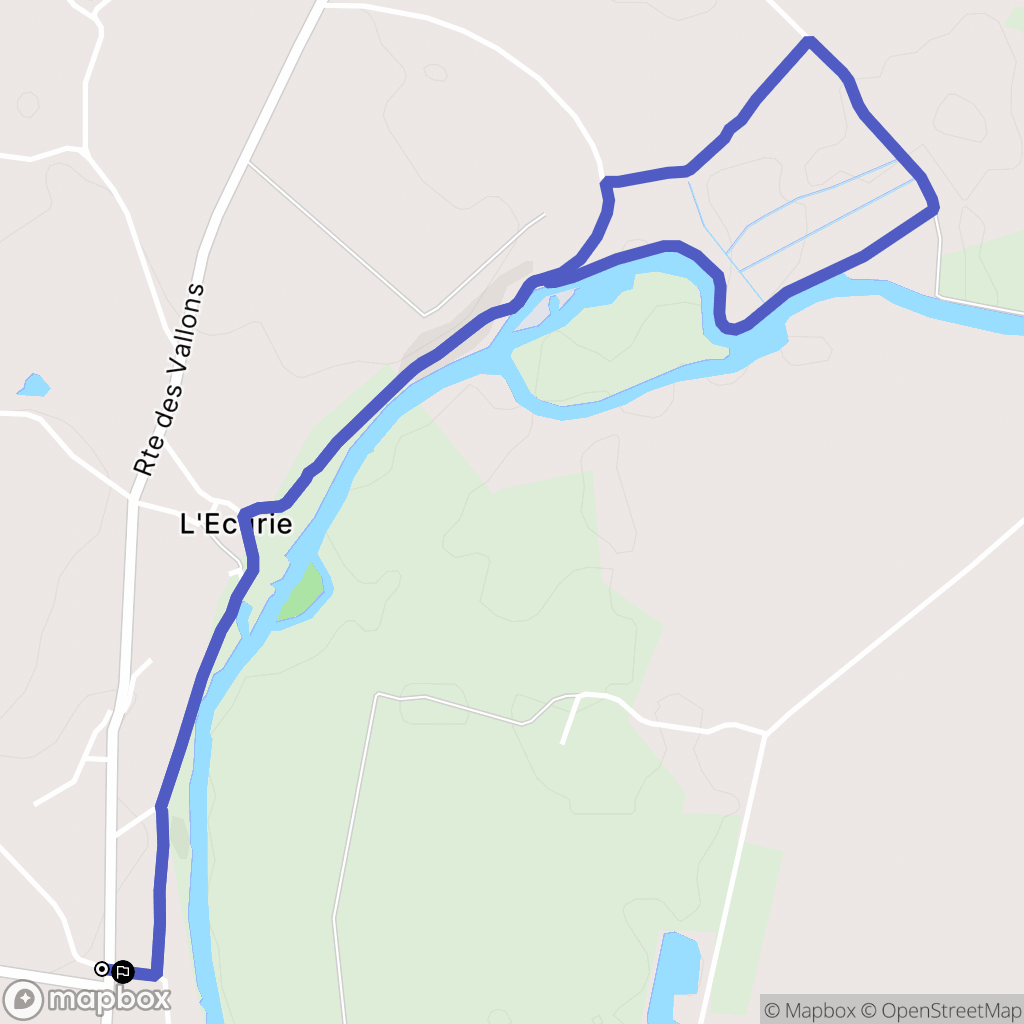 Bonnes : carte du parcours de randonnée - France