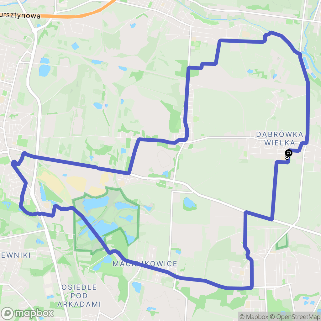 Piekary Śląskie: mapa trasy - Poland