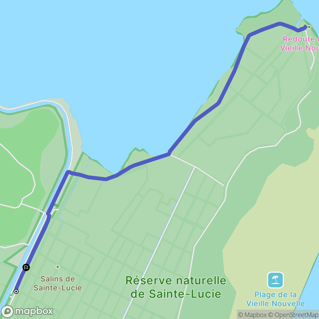 Port-la-Nouvelle : carte du parcours de randonnée - France