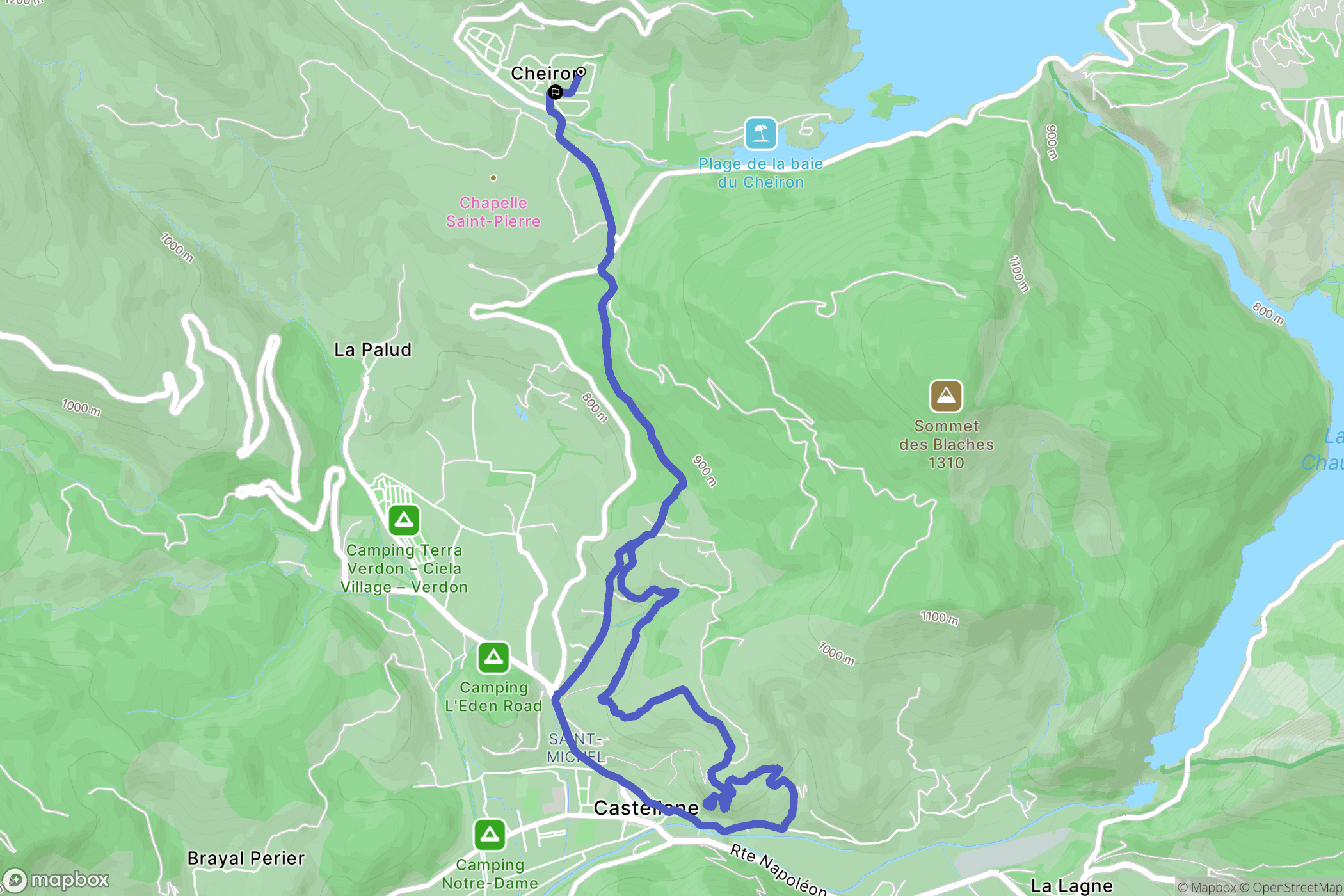 Castellane: routekaart voor buitenactiviteiten - France