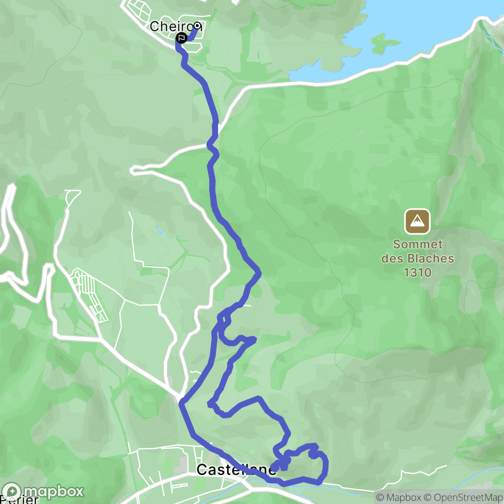 Castellane: routekaart voor buitenactiviteiten - France