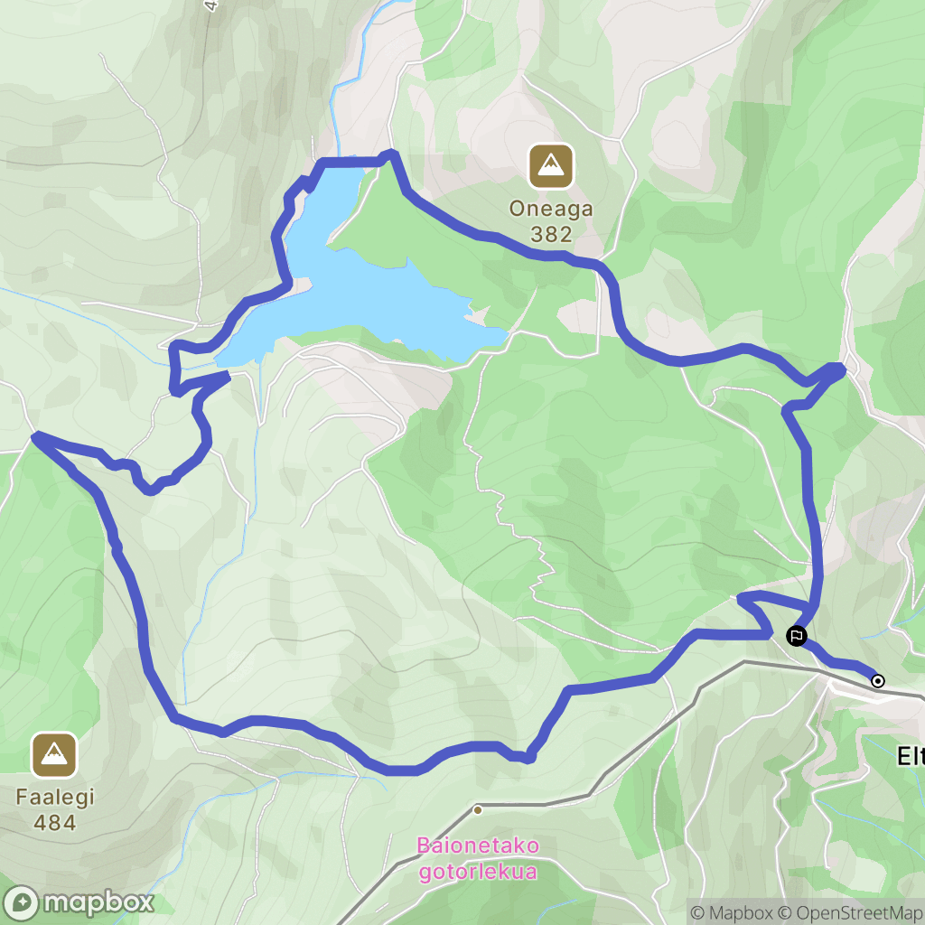 Bera : carte du parcours de randonnée - Spain
