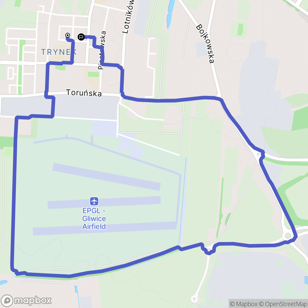 Gliwice: mapa trasy - Poland