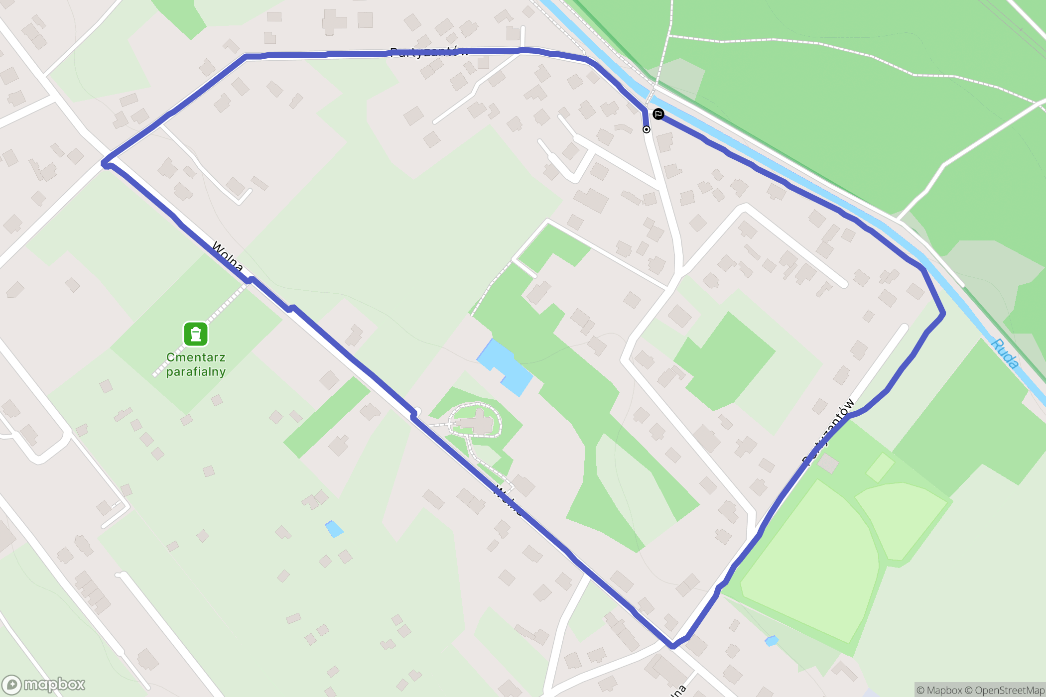 Rybnik: mapa trasy - Poland