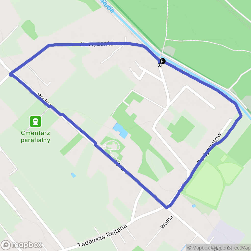 Rybnik: mapa trasy - Poland