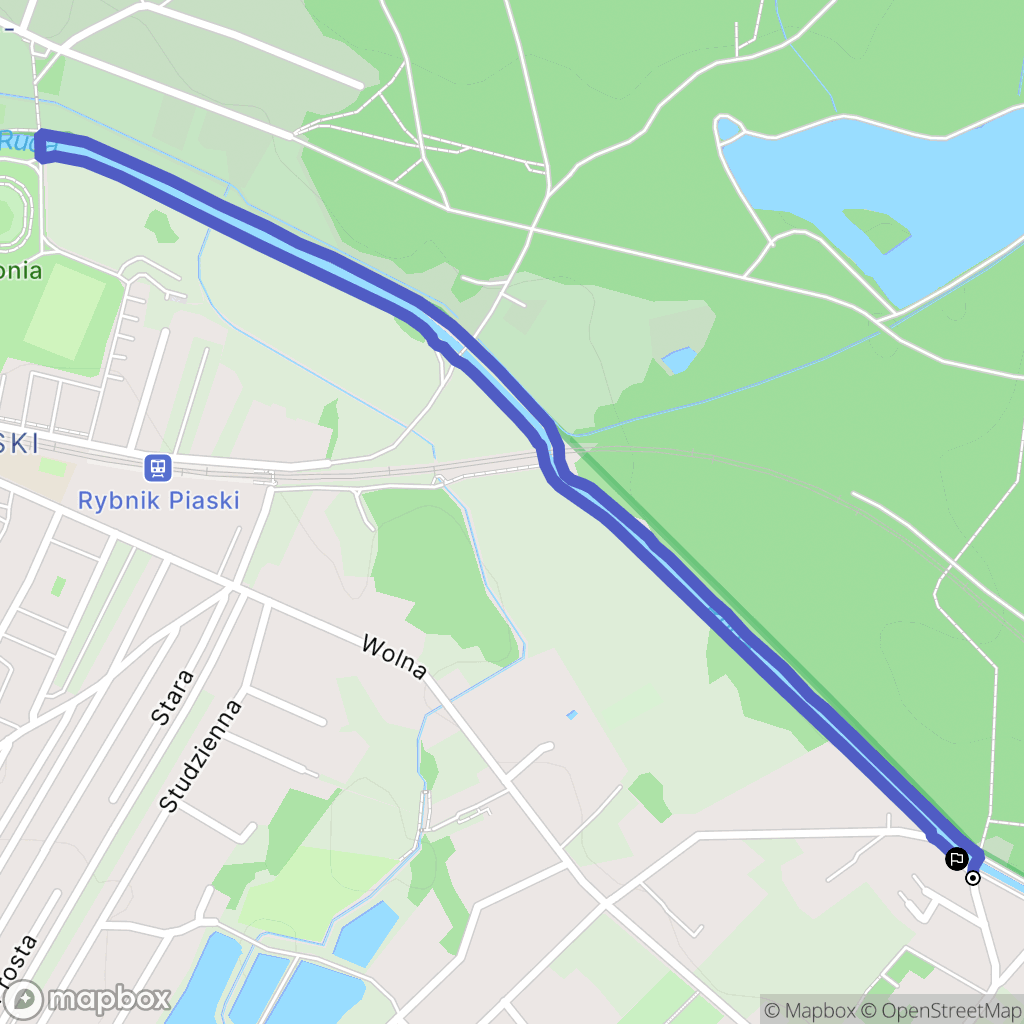 Rybnik: mapa trasy - Poland
