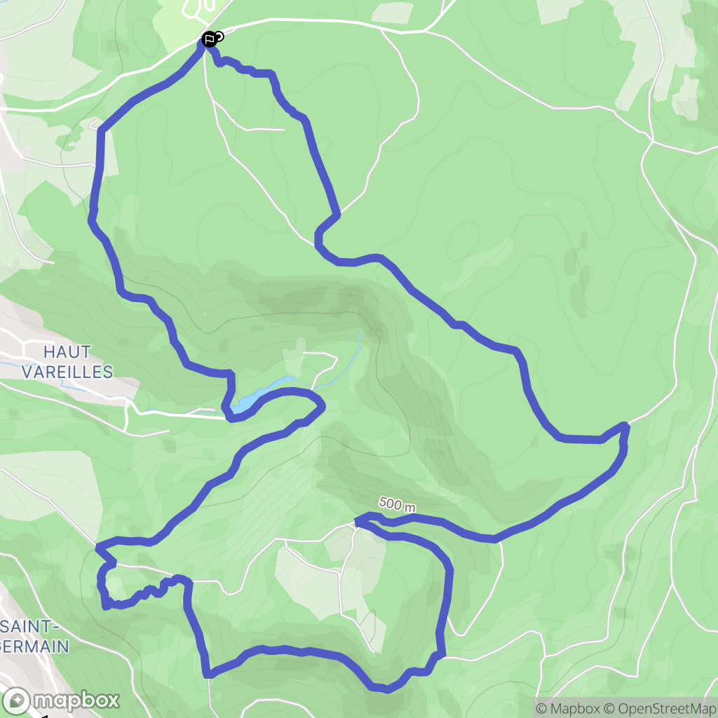 Ambérieu-en-Bugey : carte du parcours de randonnée - France