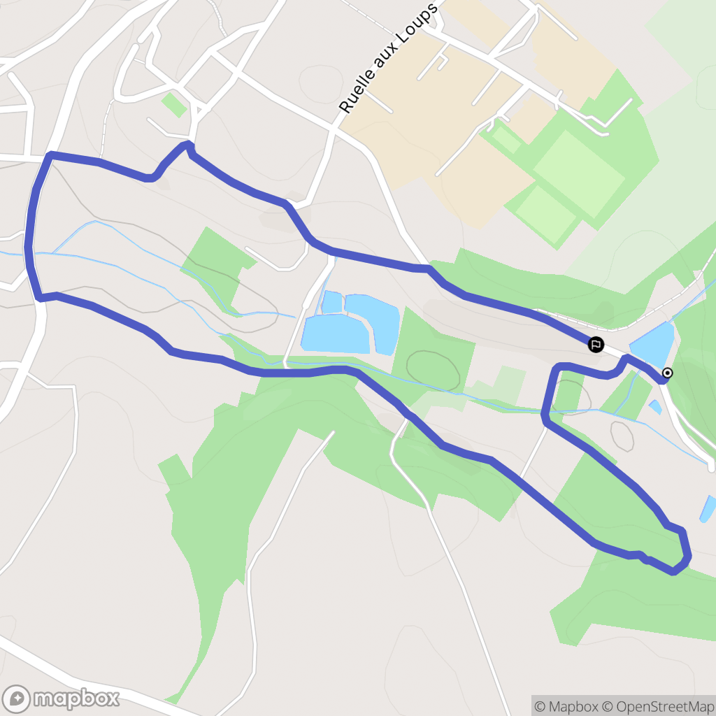 Fayl-Billot : carte du parcours de randonnée - France