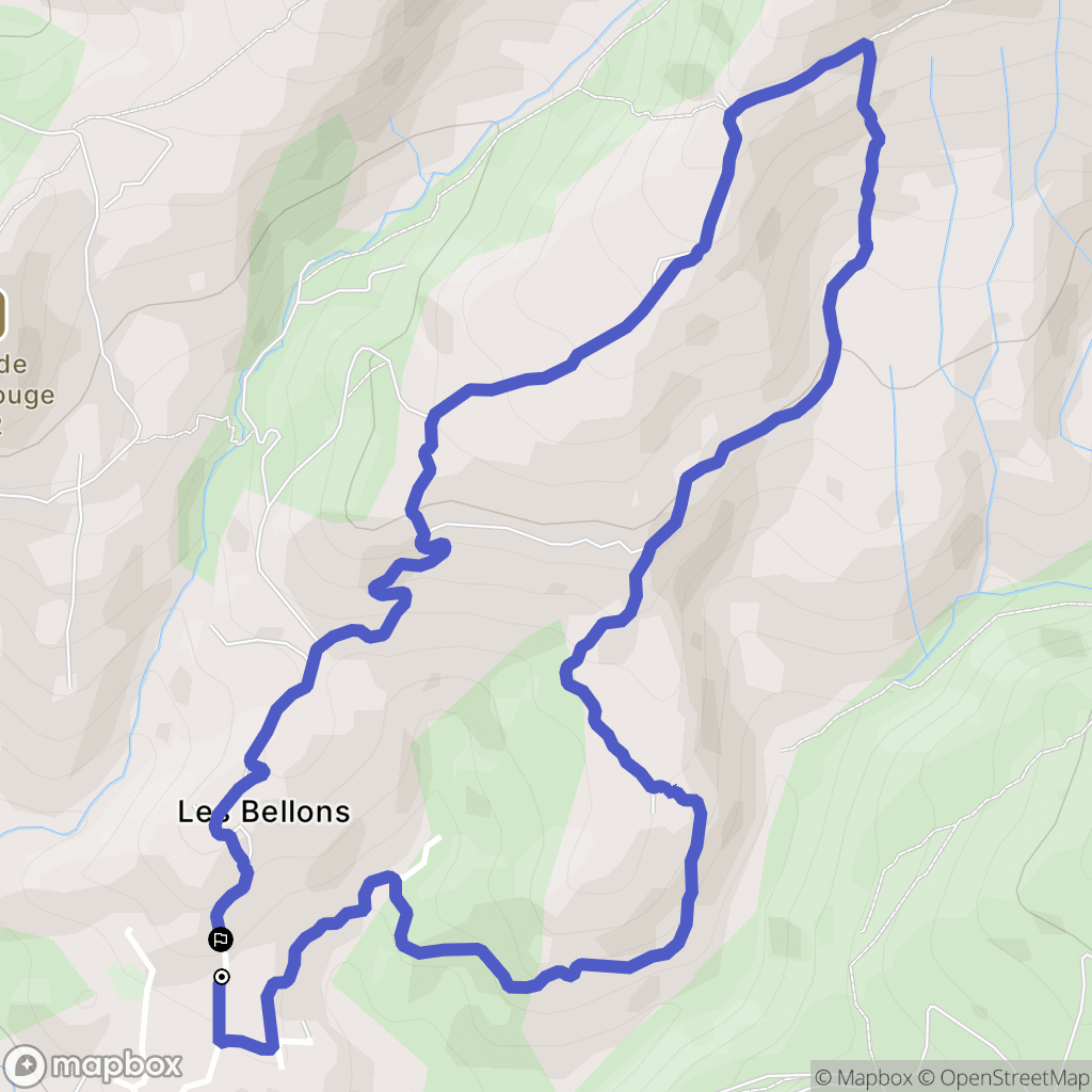 Allauch : carte du parcours de randonnée - France