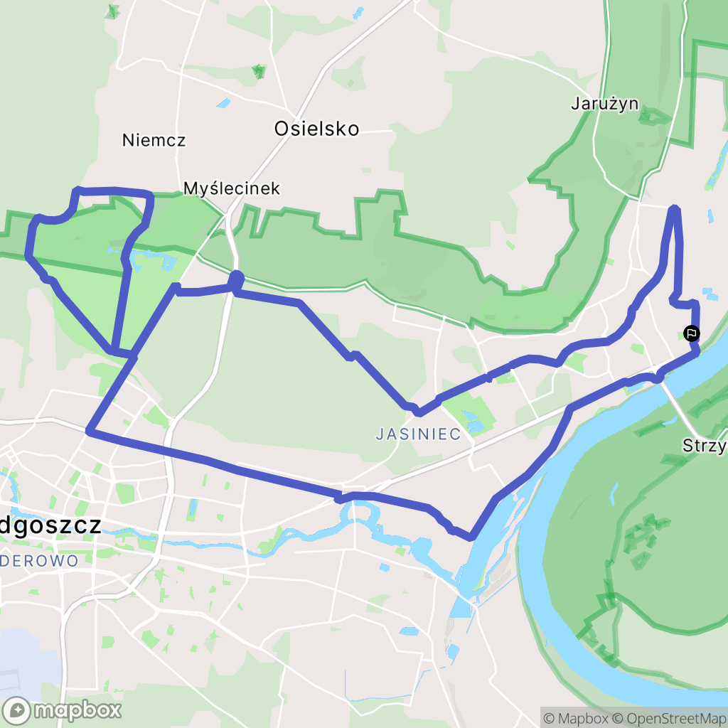 Bydgoszcz: mapa trasy - Poland