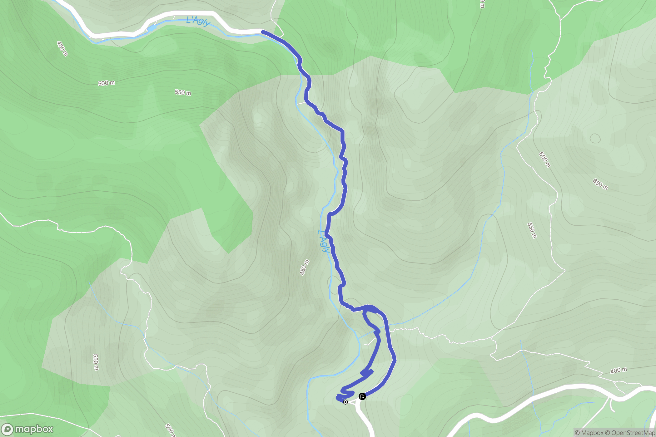 Saint-Paul-de-Fenouillet : carte du parcours de randonnée - France