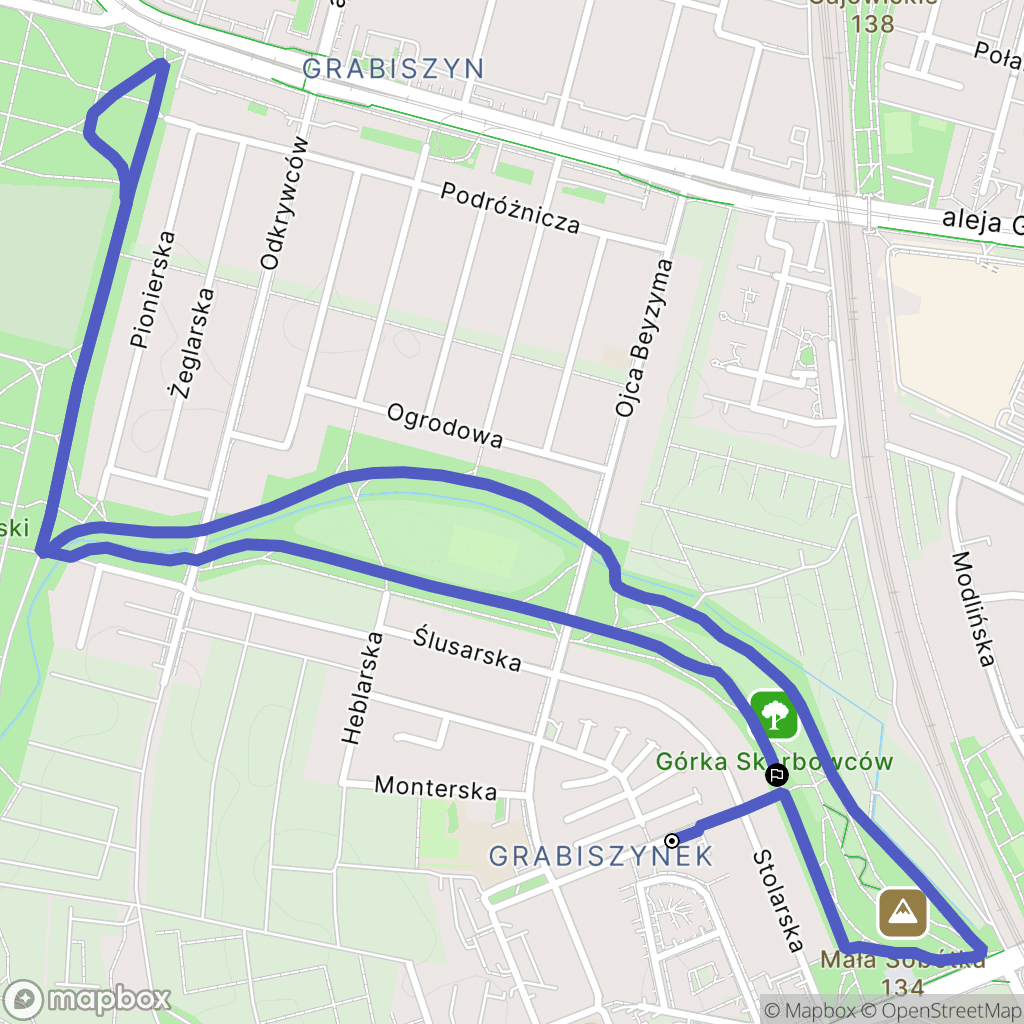 Wrocław: mapa trasy - Poland