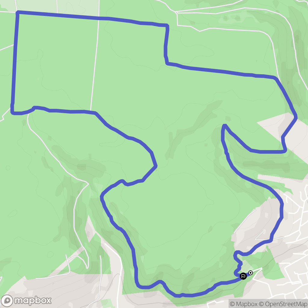 Clouange : carte du parcours de randonnée - France