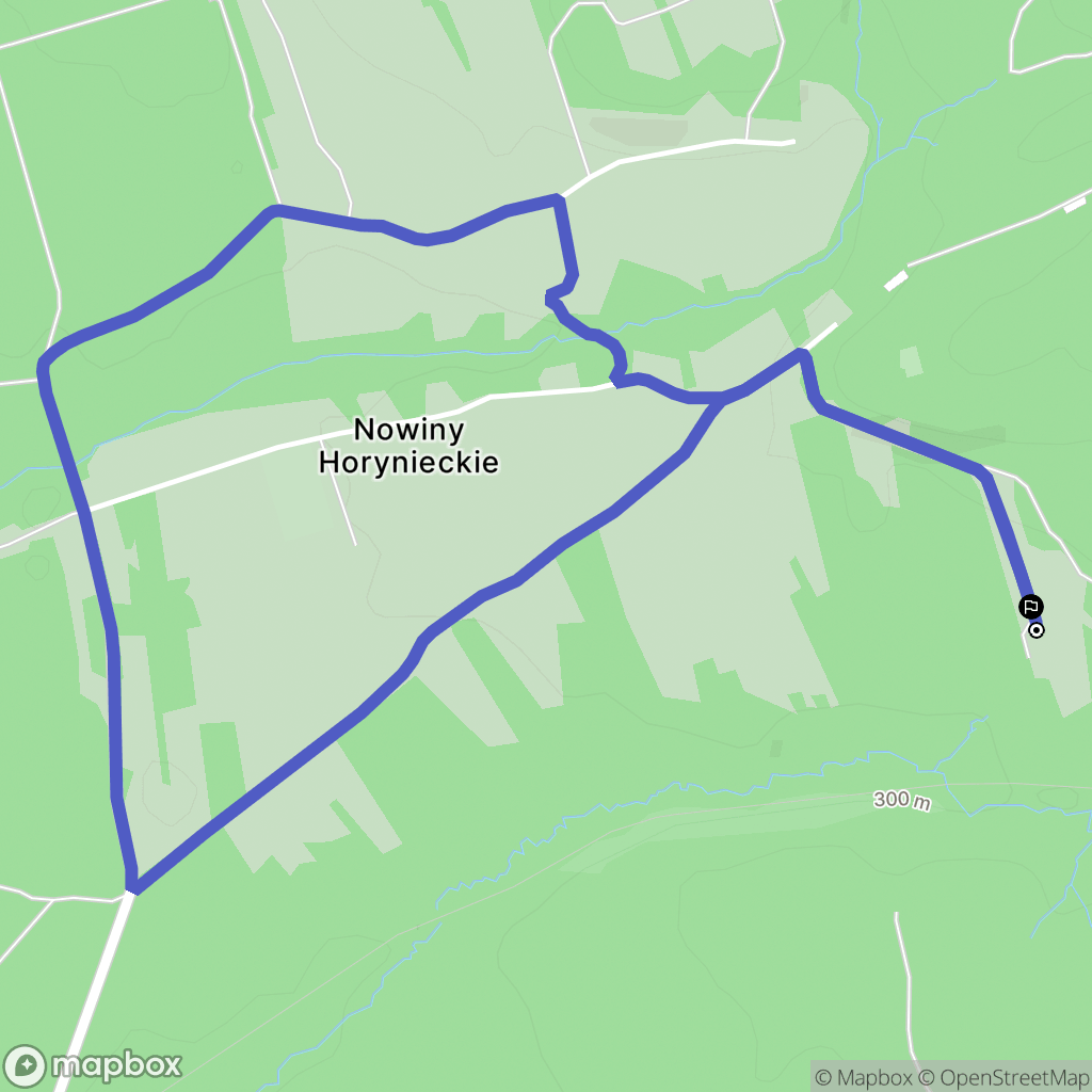 Horyniec-Zdrój: mapa trasy - Poland
