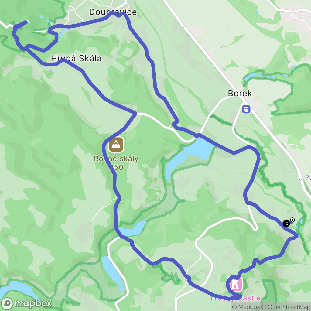 Ktová: mapa trasy - Czechia