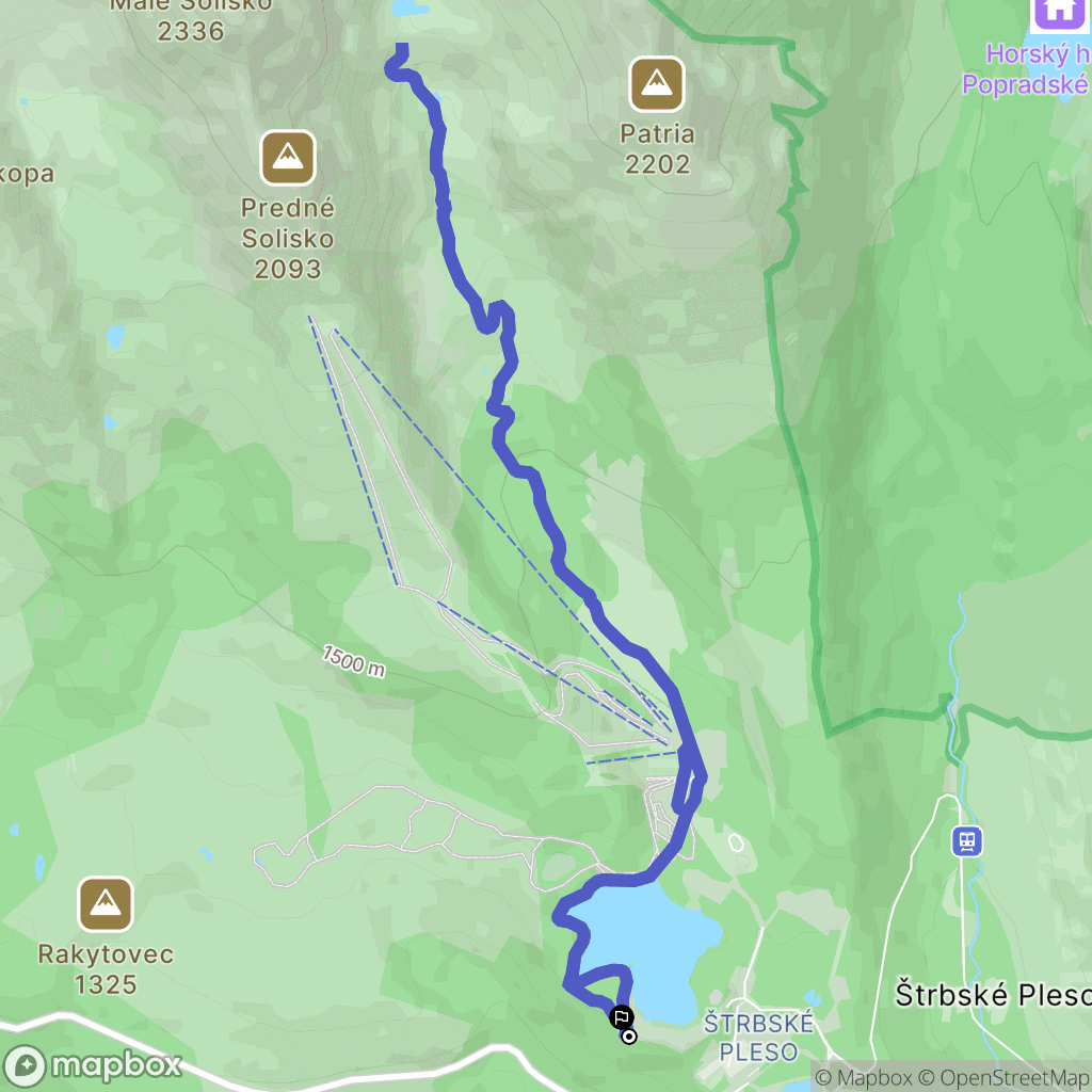 Štrba: mapa trasy - Slovakia