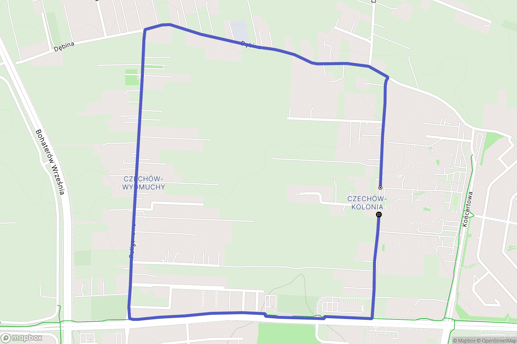 Lublin: mapa trasy - Poland