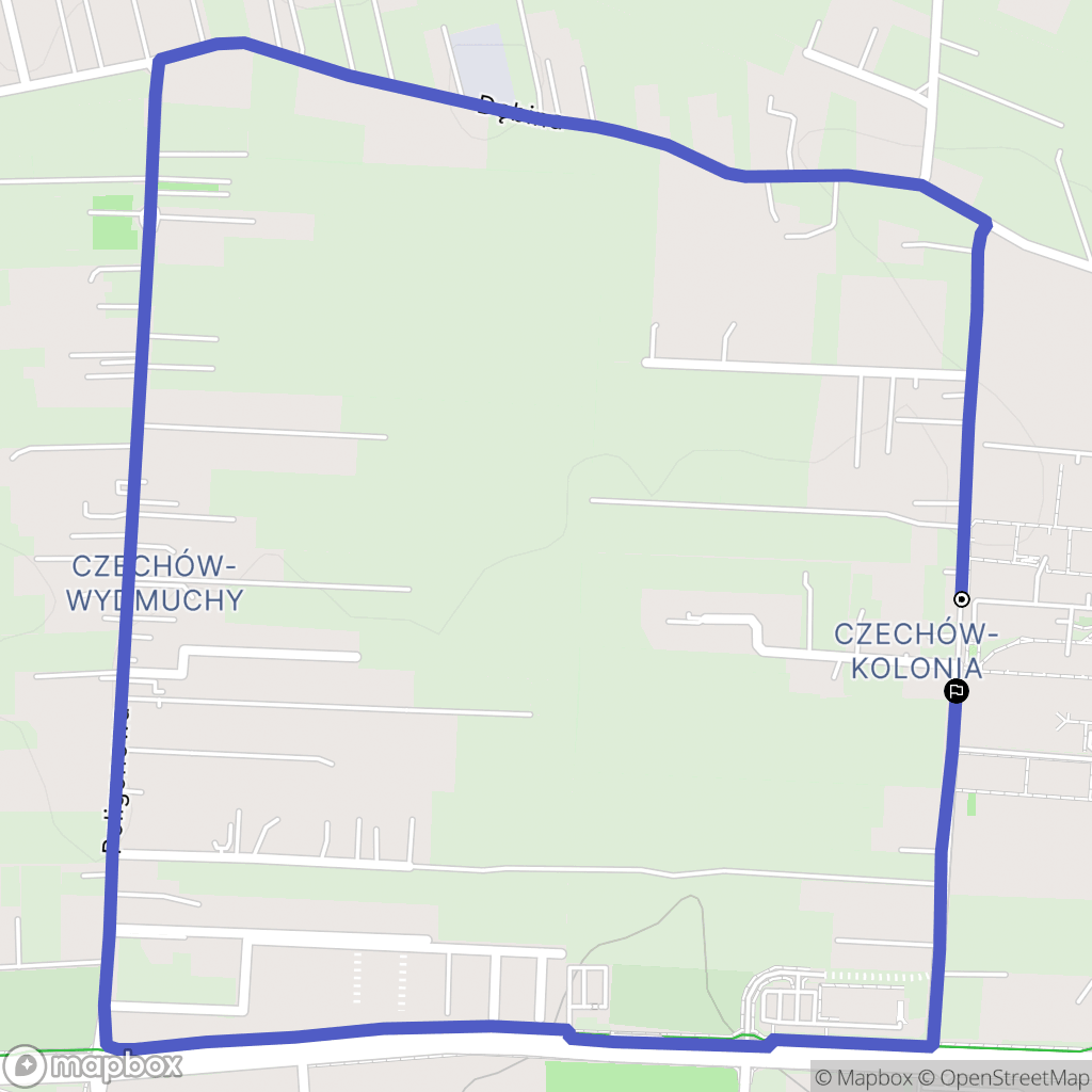 Lublin: mapa trasy - Poland