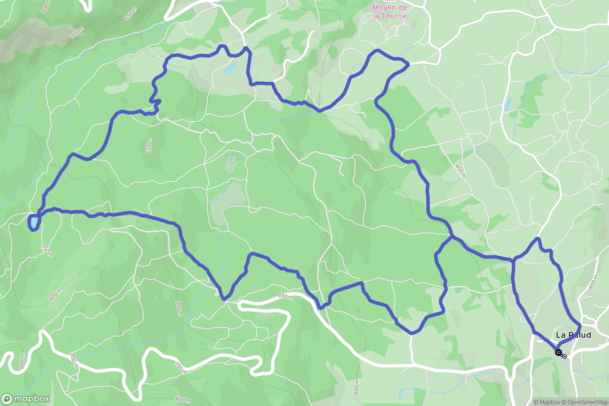 Chapareillan : carte du parcours de randonnée - France