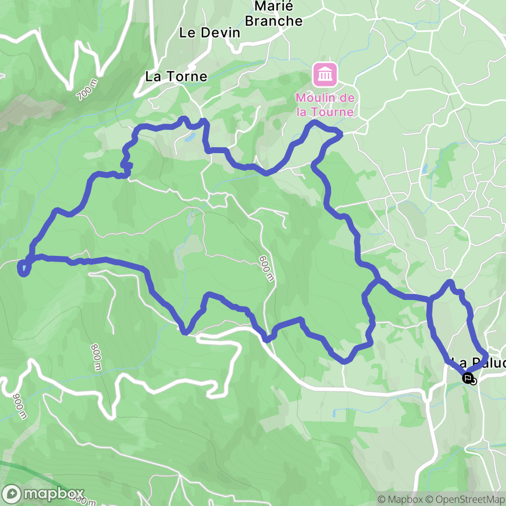 Chapareillan : carte du parcours de randonnée - France