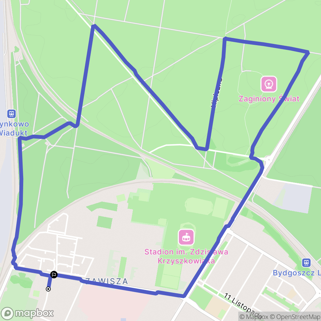Bydgoszcz: mapa trasy - Poland