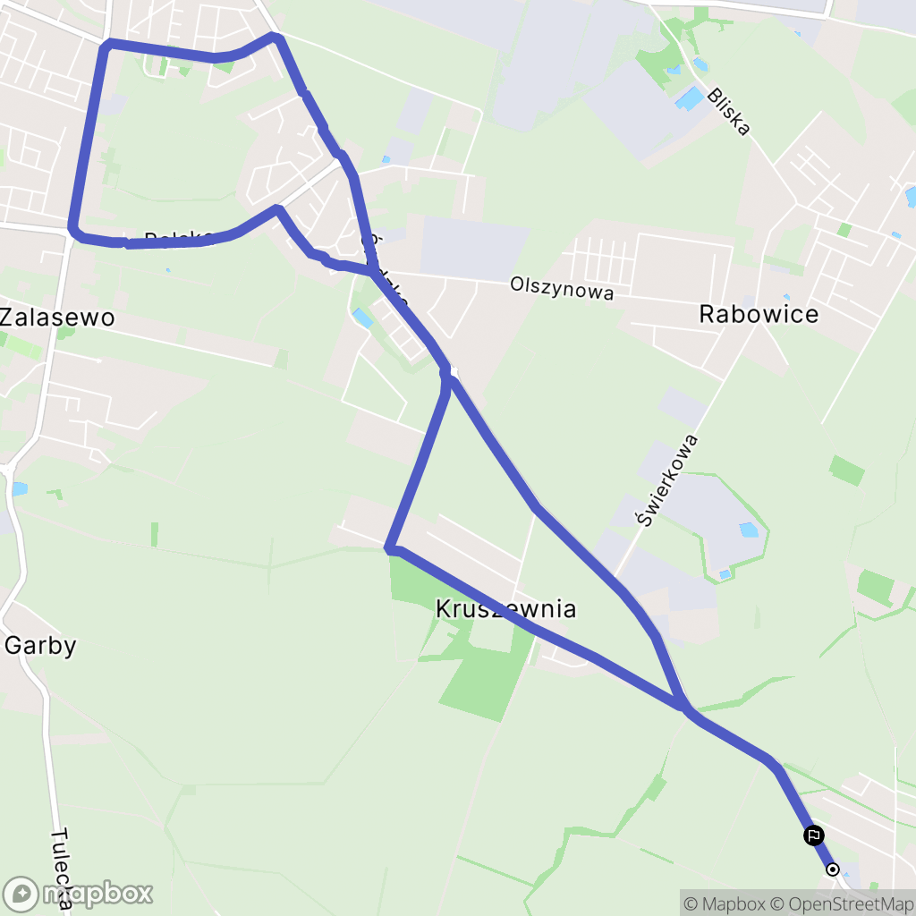 Gowarzewo: mapa trasy - Poland