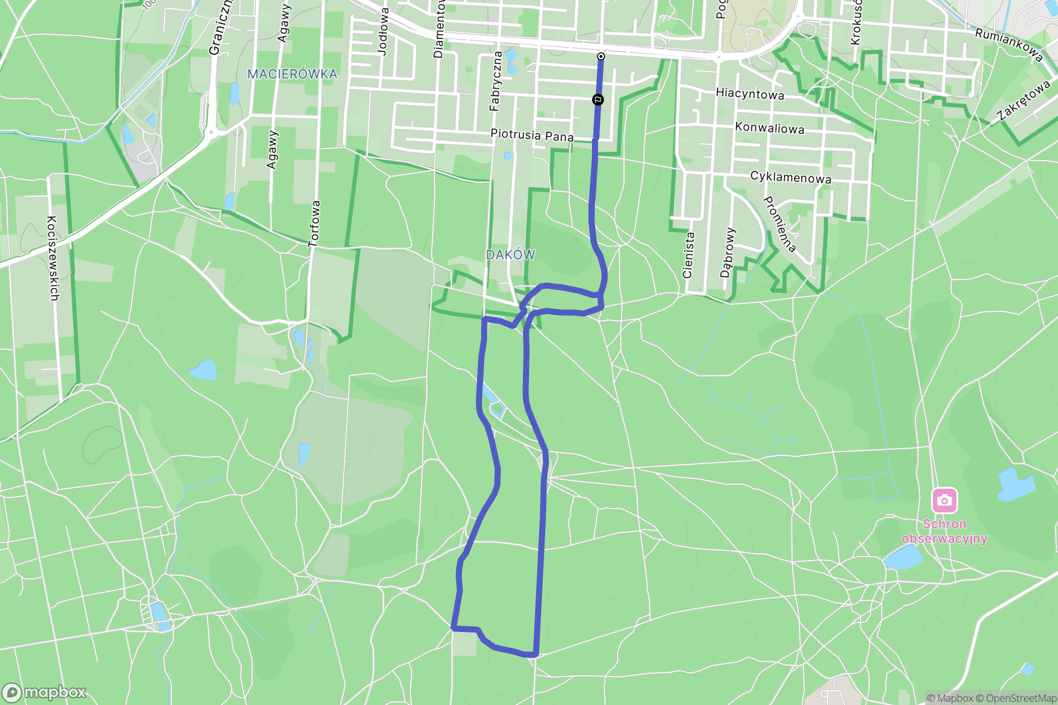 Warszawa: mapa trasy - Poland