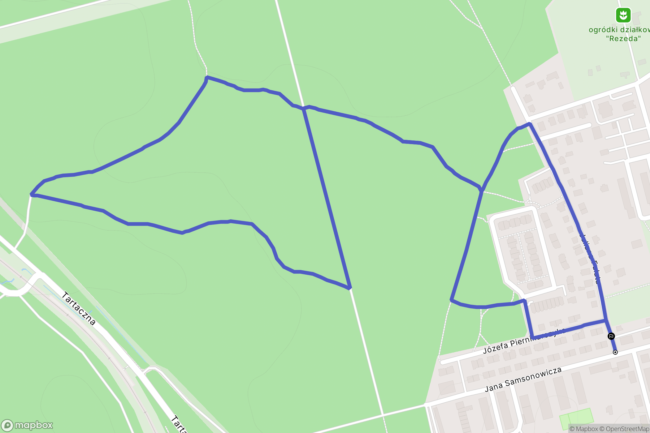 Katowice: mapa trasy - Poland