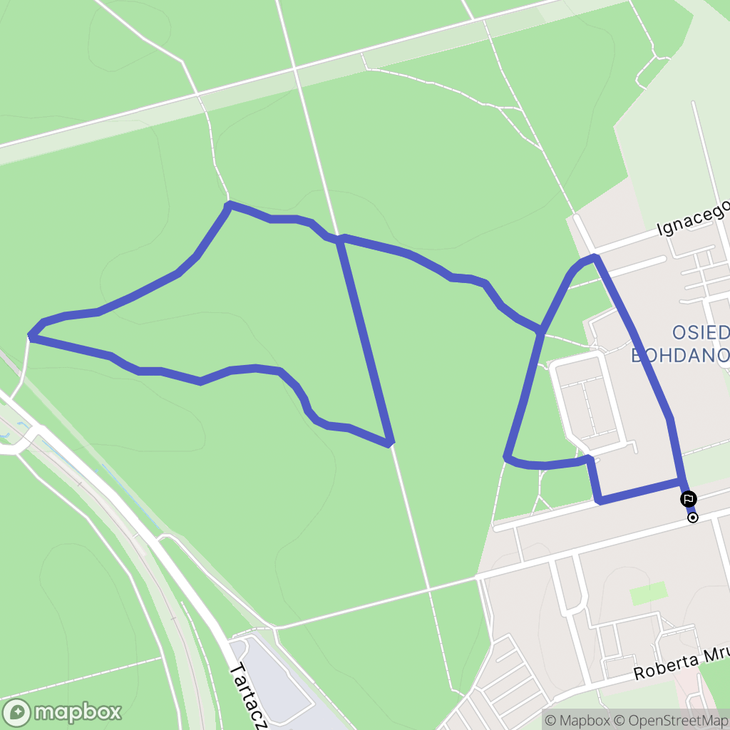 Katowice: mapa trasy - Poland