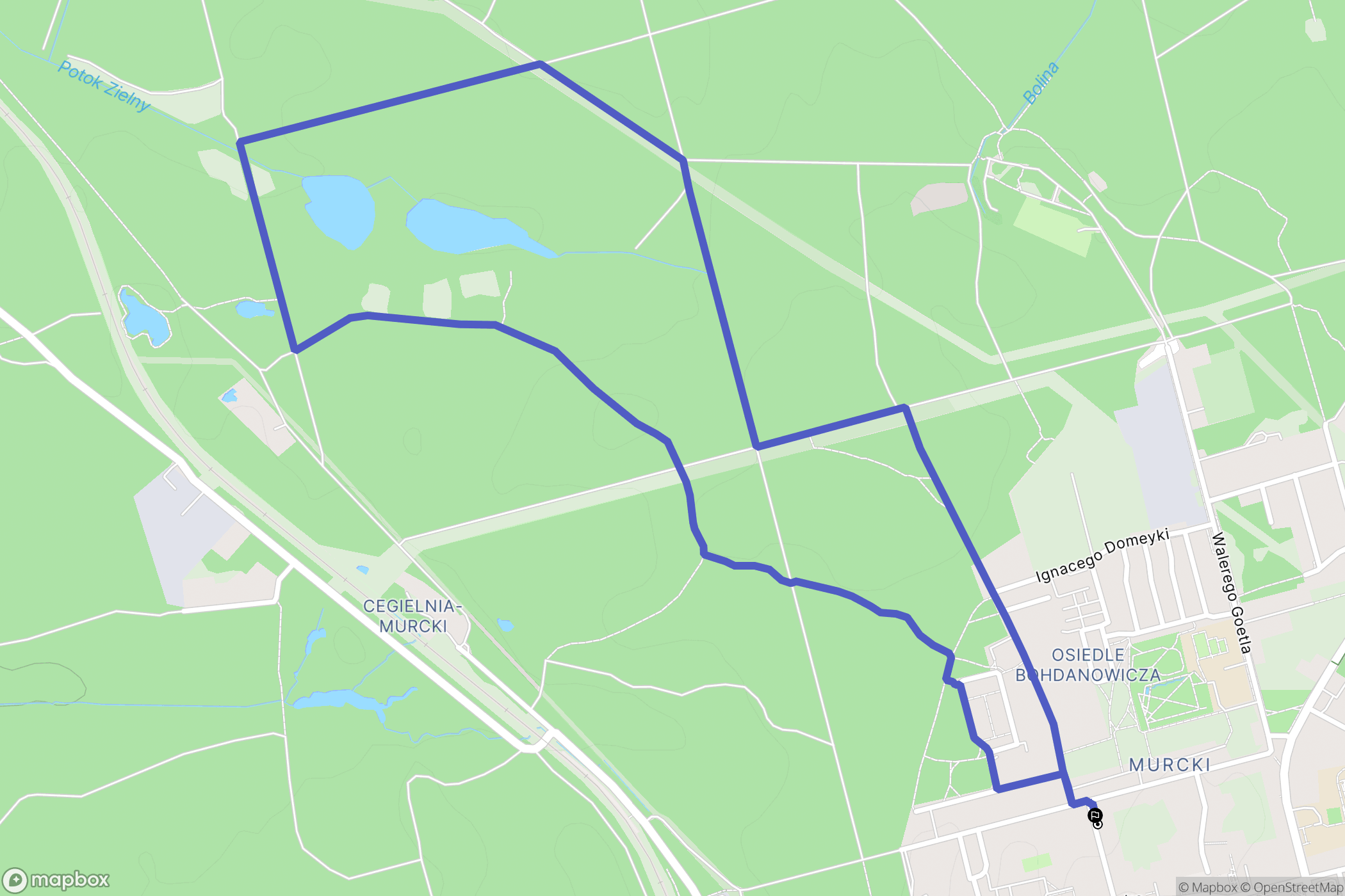 Katowice: mapa trasy - Poland