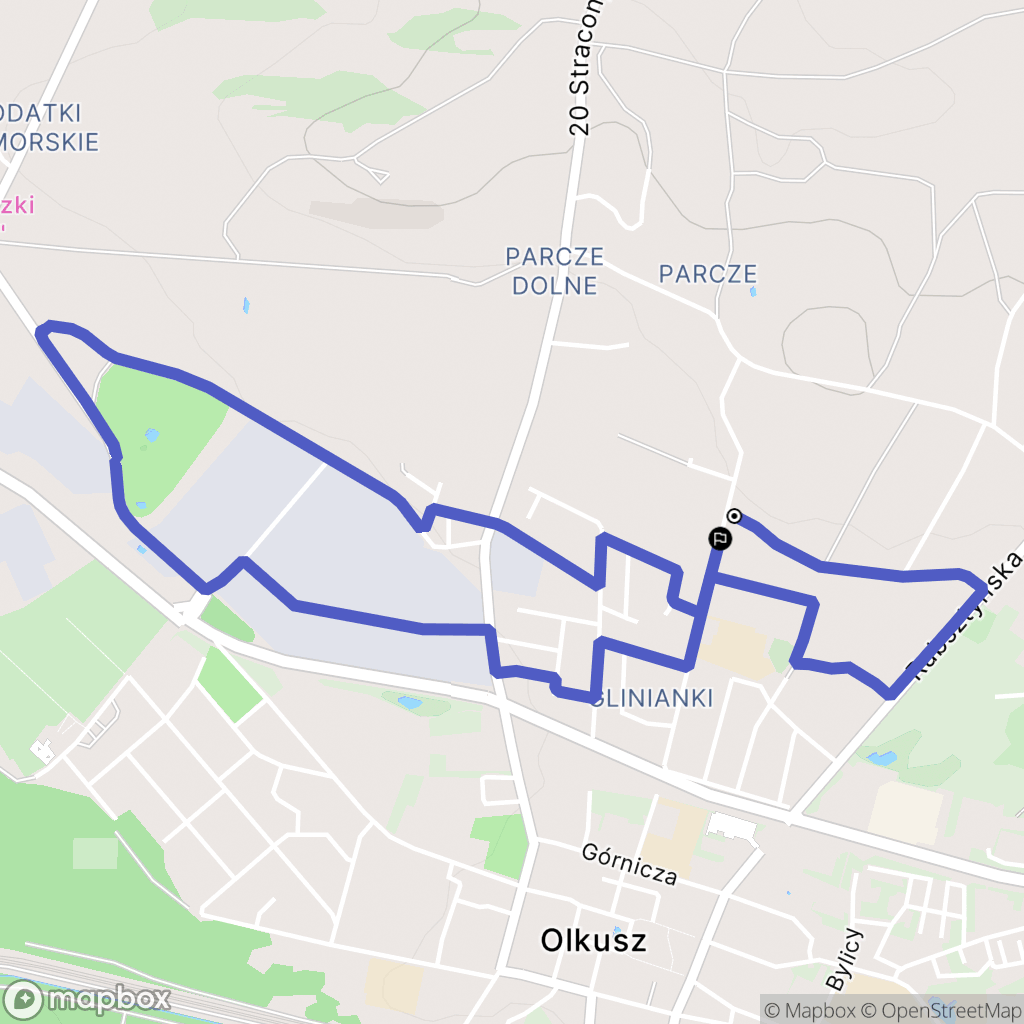 Olkusz: mapa trasy - Poland