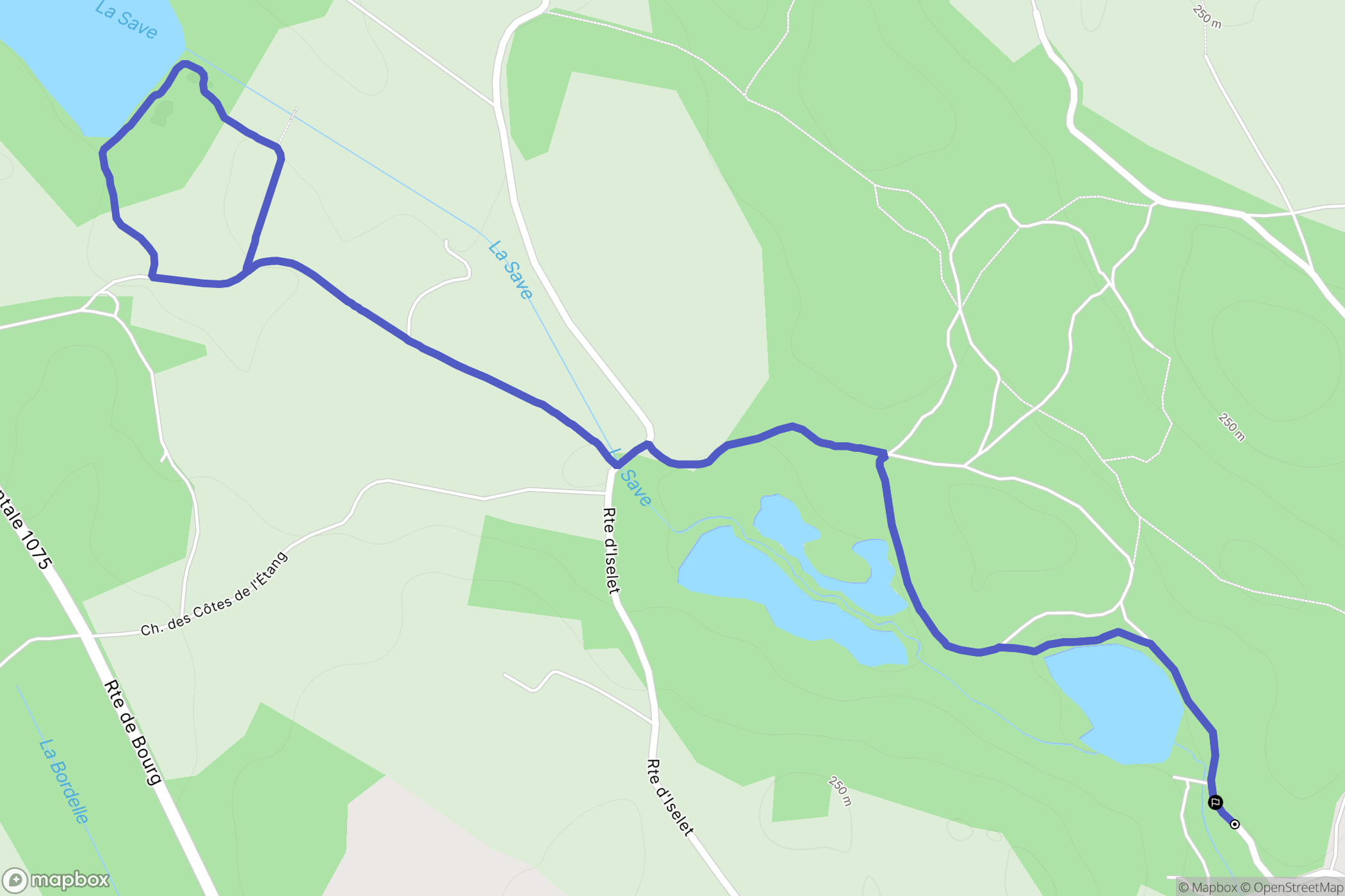 Morestel : carte du parcours de randonnée - France