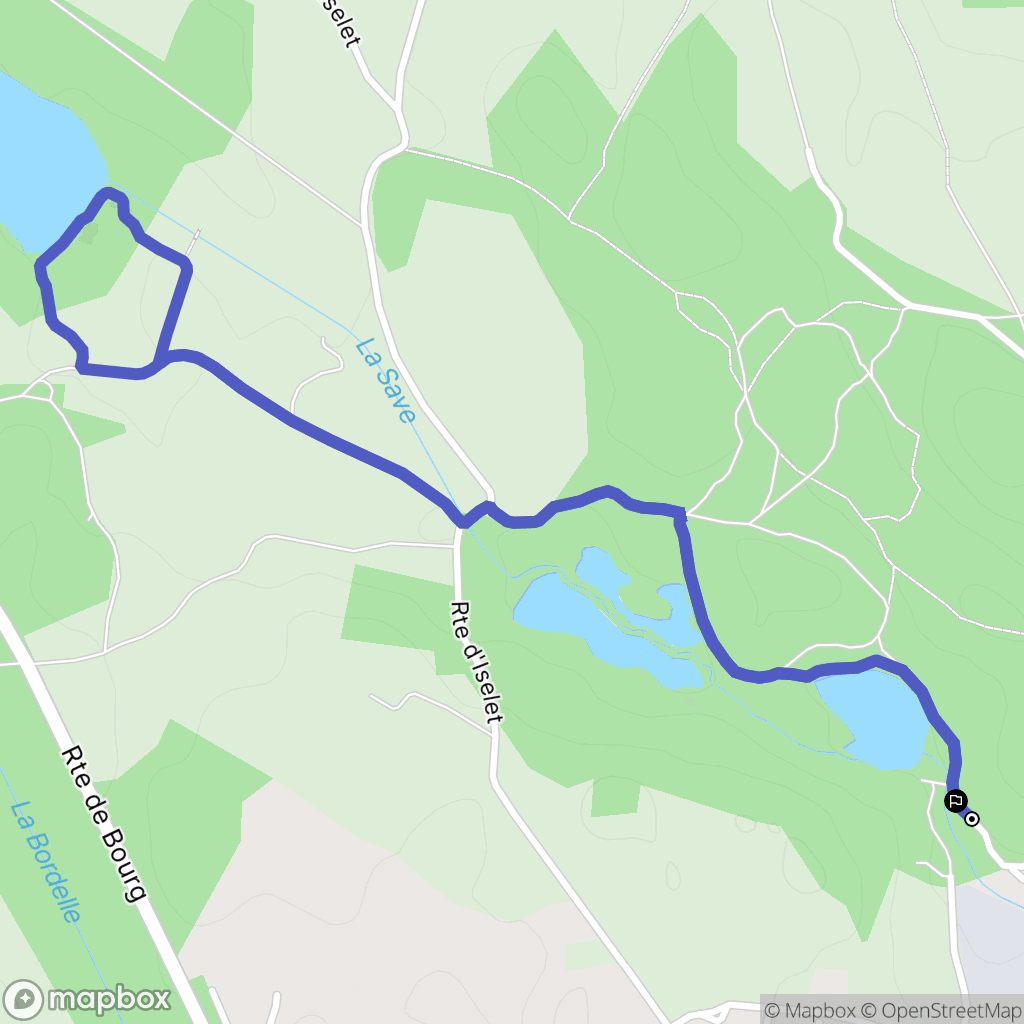 Morestel : carte du parcours de randonnée - France